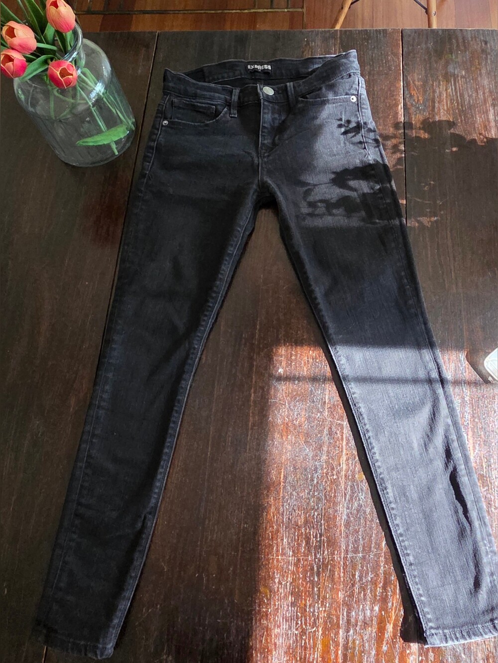 Express Women’s Black Jeans - Classic High-Rise Fit